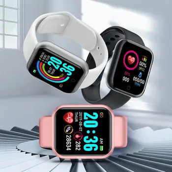 Умные часы Y68 для Android, женские Мужские детские умные часы, фитнес-часы, браслет, мужские умные часы для женщин