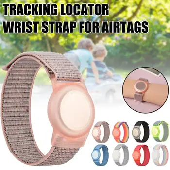 Для чехла AirTag Защитный чехол для GPS-трекера с защитой от потери, нейлоновый ремешок, детский браслет для кошек и собак для чехлов Apple Airtags