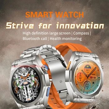 Умные часы Compass с NFC для женщин и мужчин, новые умные часы 2023 для Xiaomi Huawei, GPS-трекер, смарт-остров, Bluetooth-вызов, водонепроницаемые часы