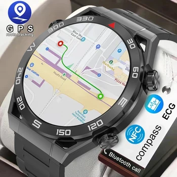 2023 Новые смарт-часы с функцией NFC и Bluetooth для вызова, GPS-трекер, ЭКГ + PPG, браслет для фитнеса, мужские смарт-часы Ultimate Smart Watch