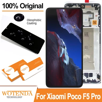 AMOLED Дисплей Сенсорный Экран Для Xiaomi Poco F5 Pro LCD 23013PC75G Панель Дигитайзер Для Xiaomi Poco F5 Pro Дисплей Оригинальный 6,7