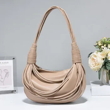 Дизайнерские Высококачественные сумки через плечо для женщин 2023 Новые сумки Luxry, женские брендовые сумки для рук, Мягкая кожаная сумка через плечо, сумка-тоут
