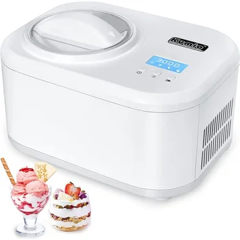 Автоматическая мороженица KUMIO с компрессором, без предварительной заморозки, машина для приготовления замороженного йогурта в 4 режимах, кухонный прибор