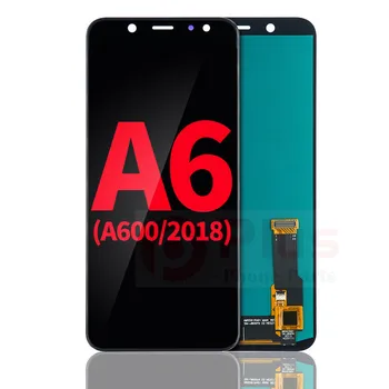 OLED-дисплей в сборе без замены рамки для Samsung Galaxy A6 (A600 /2018) (Aftermarket Plus) (черный)