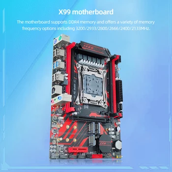 Совершенно Новая Материнская плата X99 D4 DDR4 LGA 2011-3 NVME M.2 SSD SATA 3,0 Для Xeon E5 V3 PCI Express 16X/4X Micro-ATX Структура