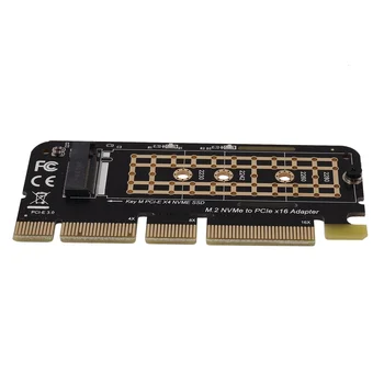 M.2 Карта конвертера NVMe SSD в PCI-E X16 NGFF M-Key M.2 PCIe PCI-Express X4 / X8 / X16 HDD Карта адаптера твердотельного диска для жесткого диска