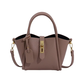 Классическая сумка-мешок с верхней ручкой, женские кожаные сумки через плечо, женские сумки-тоут, модная сумка через плечо для девочек