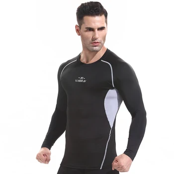 J1355 Тренировка, фитнес, мужская футболка с коротким рукавом, мужская одежда для бодибилдинга с подогревом мышц, компрессионная эластичная тонкая одежда для упражнений