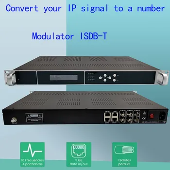 Модулятор IP ASI-ISDB 3 X 1000 МБ IP, 8/16 несущих цифрового модулятора DVB-T/C QAM, гигабитный модулятор IP-DVB-T/C ISDB-T.,