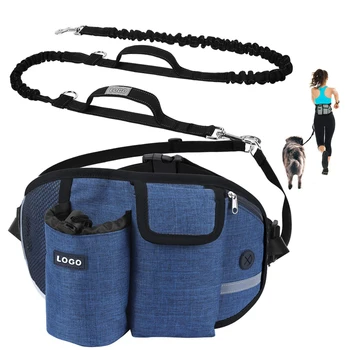 Многофункциональный спортивный рюкзак для бега и фитнеса с логотипом QUESHARK, поясная сумка для домашних животных на открытом воздухе с поводком
