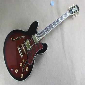 Горячая оптовая продажа высококачественной джазовой гитары G Custom Semi Hollow Electric Guitar