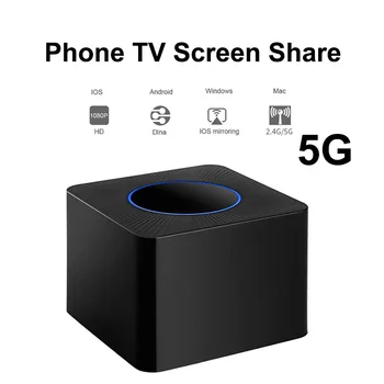 5G Беспроводной WiFi HDMI AV Аудио-Видео Дисплей Адаптер Для Обмена Экраном TV Stick Ресивер для iPhone Android Телефон К ТВ Монитору 1080p
