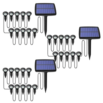 3X10 В 1 Солнечных Фонарях На Открытом Воздухе Водонепроницаемый Солнечный Свет Для Лужайки Солнечная Энергия Для Украшения Садовой Дорожки Бассейна