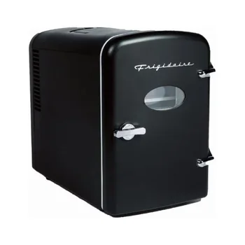 Портативный ретро-мини-холодильник Frigidaire EFMIS129 на 6 банок, черный