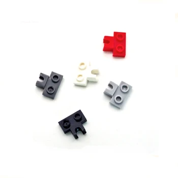 Пластина 14704, модифицированная 1 x 2 точки С небольшим гнездом для буксировочного шарика на боковых кирпичиках, совместимая с детскими строительными блоками lego 14704