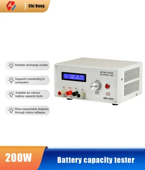 EBD-A20H Тестер емкости аккумулятора, электронный тестер мощности нагрузки, тестер разряда 20A 220W