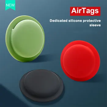 Для Air Tag Airtags, чехол для Airtag, силиконовый защитный чехол для отслеживания местоположения, защита от потери защитной наклейки на рукав, повторное использование 2021