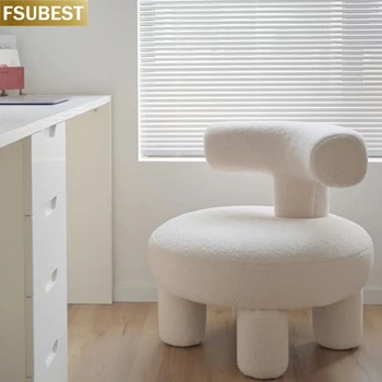 Белый оригинальный современный модульный детский диван-кресло для гостиной, диван-стулья, детское сиденье, плюшевый стул с лапой животного, спинка стула