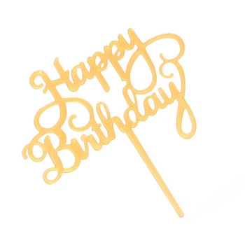 Топпер для торта с Днем рождения, нетоксичные буквы, пластиковая вставка для торта, реквизит для дня рождения