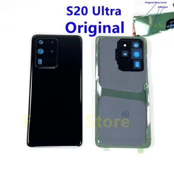 Оригинальная Задняя Крышка Батарейного Отсека Для Samsung Galaxy S20 Ultra G988 SM-G988B G988U G988N Задняя Стеклянная Крышка