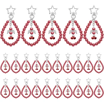 25 шт. Рождественский орнамент Колокольчик Пентаграмма брелок-подвеска из бисера для рождественского подарка ребенку