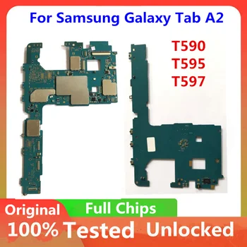 Оригинал для Samsung Galaxy Tab A2 T590 T595 T597 Разблокированная материнская плата Материнская плата Логическая плата с полным набором чипов Система Android 32 ГБ