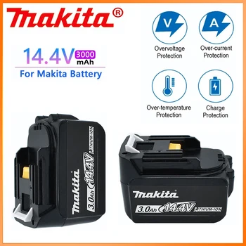 Новый Литиевый Аккумулятор Makita 14,4 В 3000 мАч для BL1430 BL1415 BL1440 196875-4 194558-0 195444-8 Аккумуляторная Батарея
