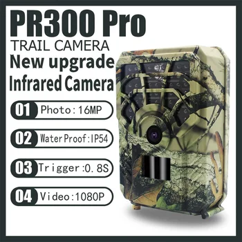 Мини-камера для охоты с разрешением HD 1080P PR300 Wild Life Hunter, Видеорегистратор для наблюдения за охотничьими животными, ИК-лампа Макс. 15 метров
