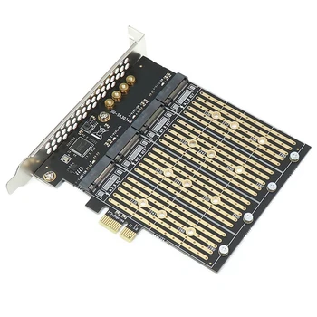 1 Комплект PCI-E X1-4 Бит M.2 B-Key SSD Для PCIE NGFF Карта Адаптера SATA Карта Расширения Riser Card Многофункциональный Портативный