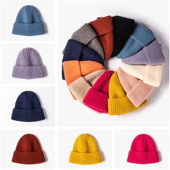 Модные мужские и женские шляпные пары в стиле хип-хоп, теплые кепки, шерстяные простые теплые однотонные осенне-зимние кепки модного стиля