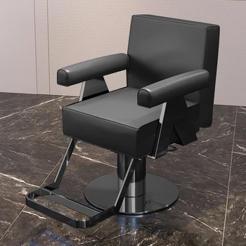 Парикмахерская Специальные парикмахерские кресла Кресло для салона красоты Современная салонная мебель Профессиональное парикмахерское кресло с возможностью подъема и вращения