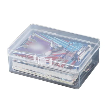 Коробка для хранения игровых карточек с аниме-фигурками с пряжкой, универсальные принадлежности