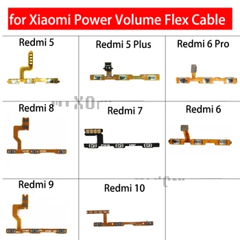 для Xiaomi Redmi 5/5 Plus/6/6 Pro/ 7/ 8/ 9/ 10 Запасные части для гибкого кабеля с боковым переключателем громкости Prime Power