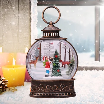 Рождественский портативный светящийся маленький ветряной светильник, Рождественский подарок, Рождественский Ветряной светильник, Рождественский Декоративный ночник, декор