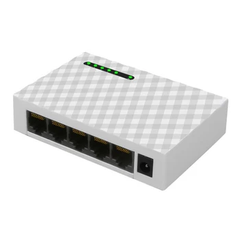5-Портовый Настольный Сетевой Коммутатор 1000 Мбит/с Gigabit Fast RJ45 Ethernet Сетевой Коммутатор LAN Switching Hub Адаптер-EU Plug