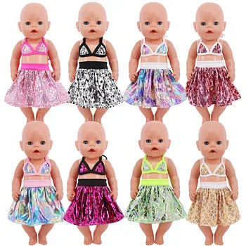 Милый купальник для 43-сантиметровой американской куклы Born Baby Reborn и 18-дюймовой американской одежды для кукол, аксессуары для кукол, выкройка платья для игрушки нашего поколения