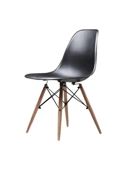 Обеденный стол и стулья в скандинавском стиле, современный минималистичный креативный компьютерный офисный стул, пластиковый кофейный стул с повседневной домашней спинкой