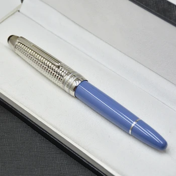 2023 Новое поступление, синяя с серебром шариковая ручка-роллер 149 МБ, канцелярские принадлежности, роскошные шариковые ручки для письма, подарок