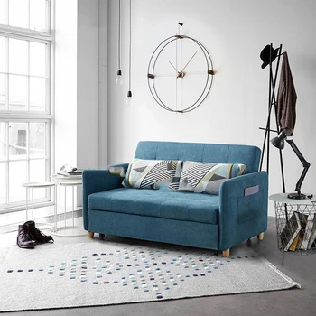 Тканевый диван-кровать для гостиной Relax Многофункциональный складной телескопический простой квартирный раскладной диван двойного назначения в скандинавском стиле