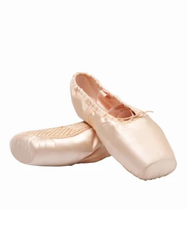 Профессиональные балетные пуанты Dynadans для окрашивания, танцевальные туфли, тапочки с лентами и подушечками для девочек и женщин