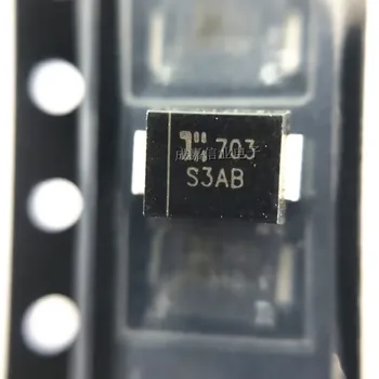 100 шт./лот S3AB-13-F SMB DO-214AA Выпрямители S3AB 50V 3A Рабочая температура:- 65 C-+ 150 C