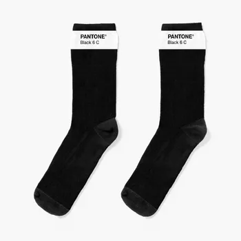 Носки PANTONE BLACK 6 C, носки эстетические спортивные носки мужские ретро