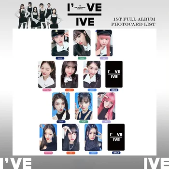 6шт Фотокарточка IVE New Albums1've IVE Lomo Card Двусторонняя Открытка Yujin Gaeul Wonyoung LIZ Rei Leeseo В Подарок Фанатам Kpop