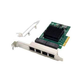 Серверная сетевая карта PCI-E X4 BCM5719 4-портовый серверный адаптер RJ45 Gigabit Ethernet Адаптер сетевой карты PCI-E