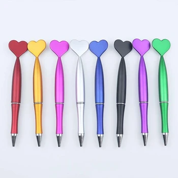 50шт Шариковая ручка с вращающимся сердечком, Школьные канцелярские ручки для канцелярских принадлежностей, Корейские Канцелярские ручки для письма