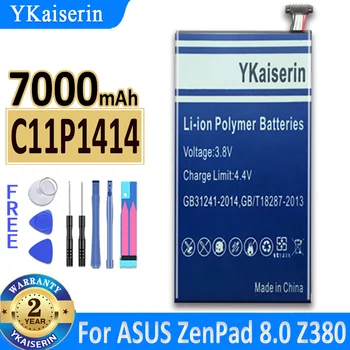 7000 мАч YKaiserin Аккумулятор C11P1414 Для ASUS ZenPad 8.0 CB81 Z380 Z380 Series Bateria + Номер для отслеживания