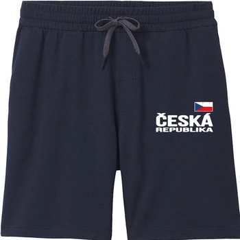 Мужские шорты CESKA REPUBLIKA, мужские шорты с флагом Чешской Республики, потертые