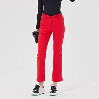 BG Новые брюки для гольфа Женские тонкие спортивные длинные брюки с прямыми штанинами Женские быстросохнущие Удобные брюки для гольфа с высокой талией