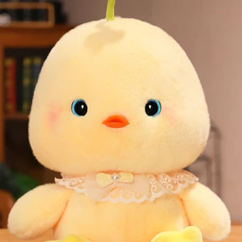 Кукла-цыпленок Двен Двен маленькая желтая кукла-цыпленок кукла детская плюшевая игрушка девочка успокаивала Маппета милые игрушки для объятий во сне