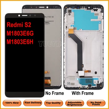 Для Xiaomi Redmi S2 ЖК-дисплей с сенсорным экраном, панель дигитайзера в сборе с рамкой, Запасные части